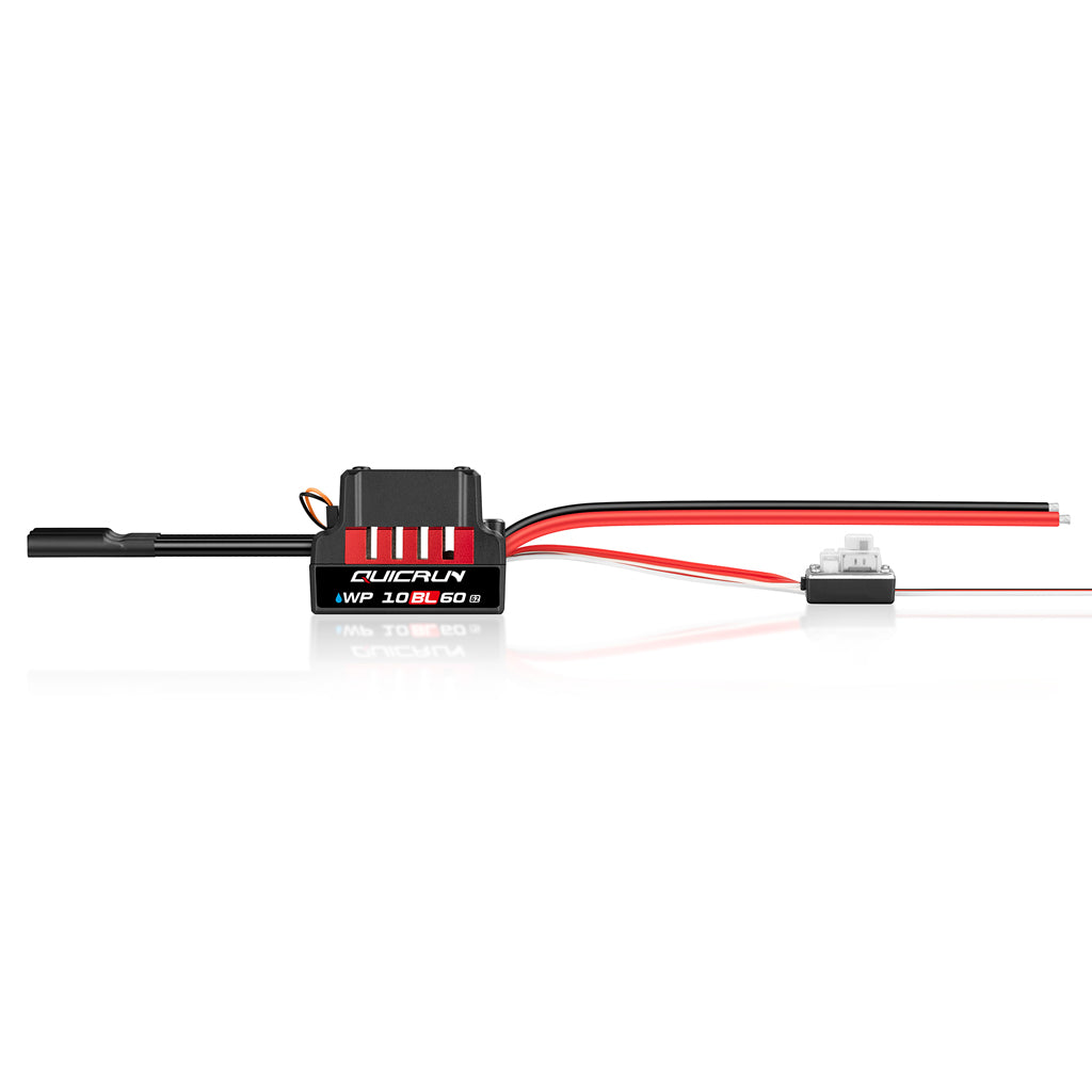 HOBBYWING - QUICRUN WP - 2-3S WP10BL60 G2 - OFF ROAD - 1/10 BRUSHLESS SENSORLESS ESC - HW30107300 (IDEAL FOR 1/10 OFF ROAD USE)