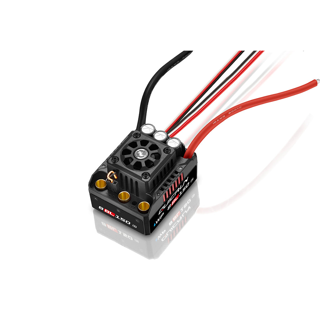 HOBBYWING - QUICRUN WP-8BL150 G2 ESC - 150Amp - 2-6S SENSORLESS HW30109003 (No Battery Plug) Ideal for 1/8th Offroad