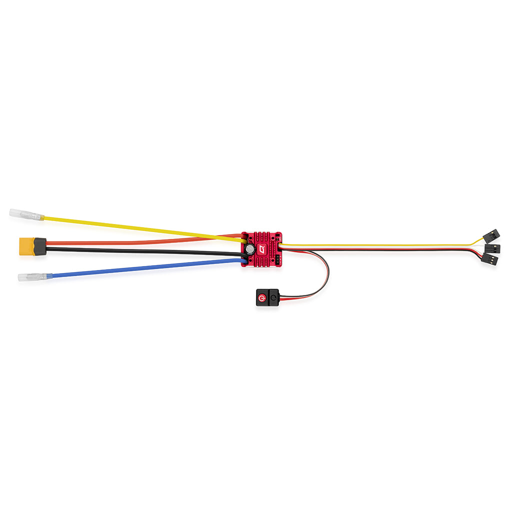 HOBBYWING - QUICRUN WP 1080 G2 - 1/10 On/Off Road BRUSHED ESC (WITH XT60 PLUG) HW30120202 (IDEAL FOR TRUCKS & CRALWERS WITH 'REAL DRIVE' MODE)