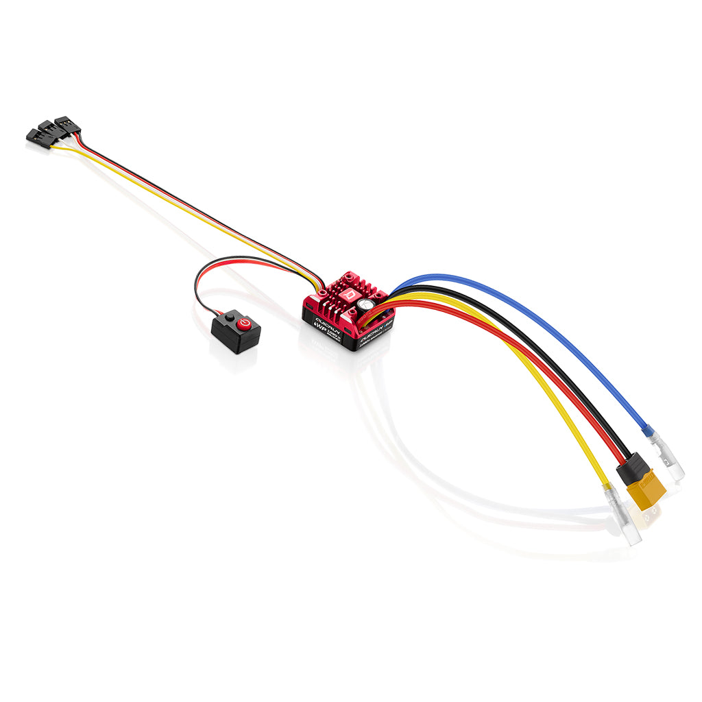 HOBBYWING - QUICRUN WP 1080 G2 - 1/10 On/Off Road BRUSHED ESC (WITH XT60 PLUG) HW30120202 (IDEAL FOR TRUCKS & CRALWERS WITH 'REAL DRIVE' MODE)