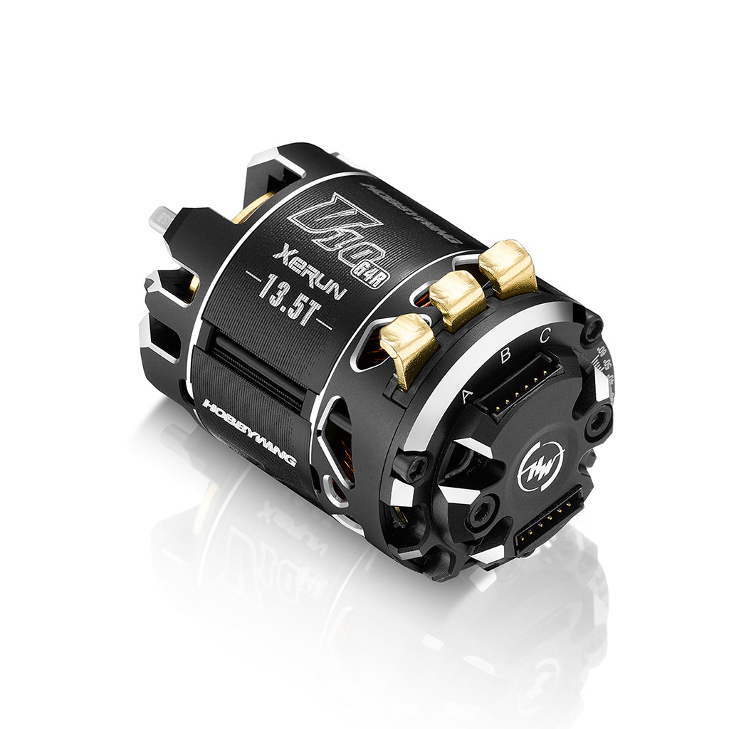 HOBBYWING - XERUN V10 17.5T BLACK G4R BRUSHLESS SENSORED MOTOR - HW30401748 (FOR 1/10 & 1/12 STOCK CLASSES)