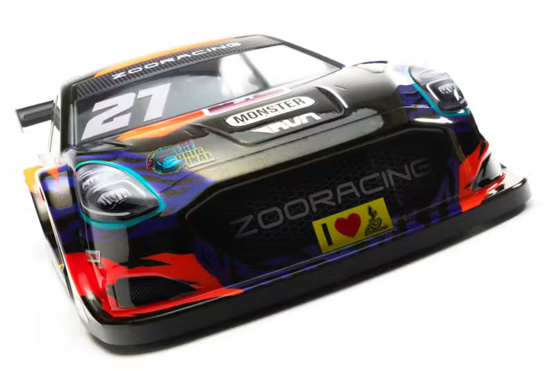 ZooRacing - APEX - 1/10 RC CAR Body 190mm FWD Clear Standard Thickness - 0.7mm REGULAR - ZR-0027-07 (Ford Puma Inspired)
