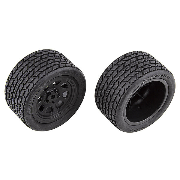 ASSOCIATED ELECTRICS - TEAM ASSOCIATED SR10 REAR
WHEELS WITH STREET STOCK TYRES - AS71195