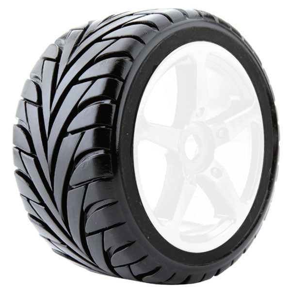 FASTRAX R/C PRODUCTS - FASTRAX 1:8 TRUGGY EAGLE MTD
ON 5-SPOKE WHITE 0 OFFSET(PR) - FAST1092W-0