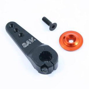 FASTRAX R/C PRODUCTS - FASTRAX 25T JUMBO BLACK ALUM
SINGLE SERVO HORN (FUTABA) - FAST328B