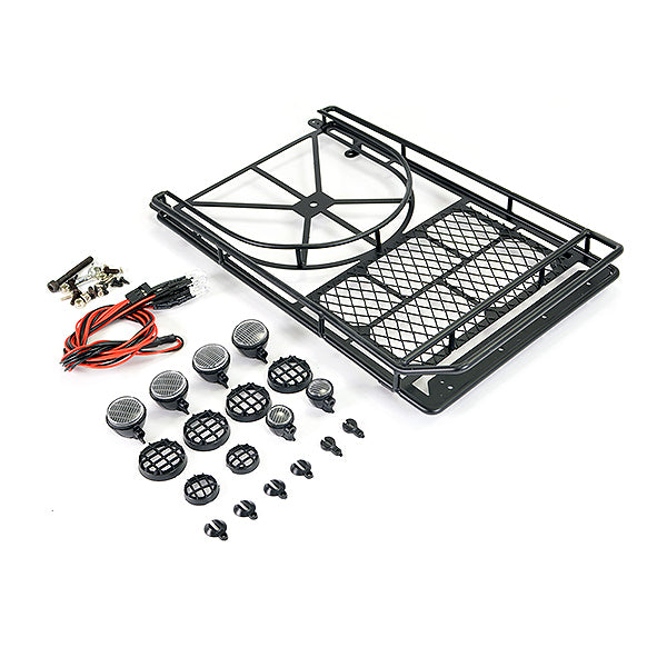 FASTRAX R/C PRODUCTS - FASTRAX ROOFTOP LUGGAGE RACK W
/LED SPOT LIGHTS (240X150X31MM - FAST2305