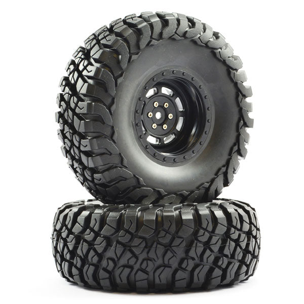 FTX - MAULER 2.2" A/T TYRES
PRE-GLUED BLACK WHEELS (2) - FTX8766B