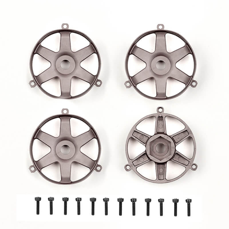 ASSOCIATED ELECTRICS - TEAM ASSOCIATED DC10 FT ADJ.
WHEEL FACE PLATE, BRONZE (4) - AS72249