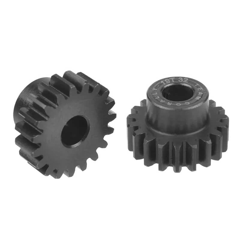 CORALLY - 32 DP PINION SHORT
HARDENED STEEL 19 TEETH 5MM - C-72619