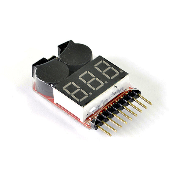 ETRONIX - 1-8S LIPO BATTERY
VOLTAGE METER w/ALARM - ET0239B