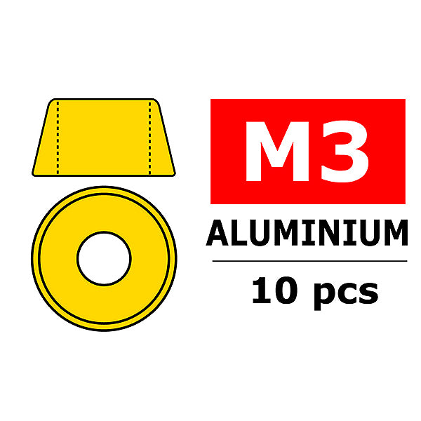 CORALLY - TEAM ALUMINIUM WASHER
FOR M3 SOCKET HEAD SCREWS O - C-3214-30-0
