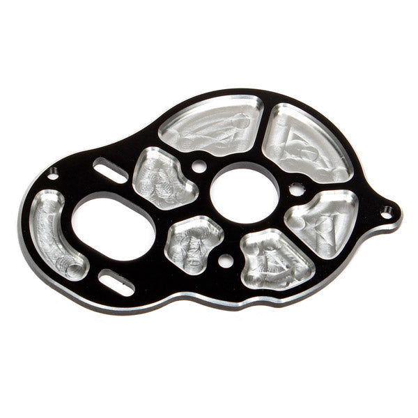 ASSOCIATED ELECTRICS - ASSOCIATED FACTORY TEAM FRONT
MOTOR PLATE - BLACK (3 GEAR) - AS91602