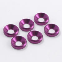 FASTRAX R/C PRODUCTS - M4 SHIM WASHERS (6) PURPLE - FAST145P