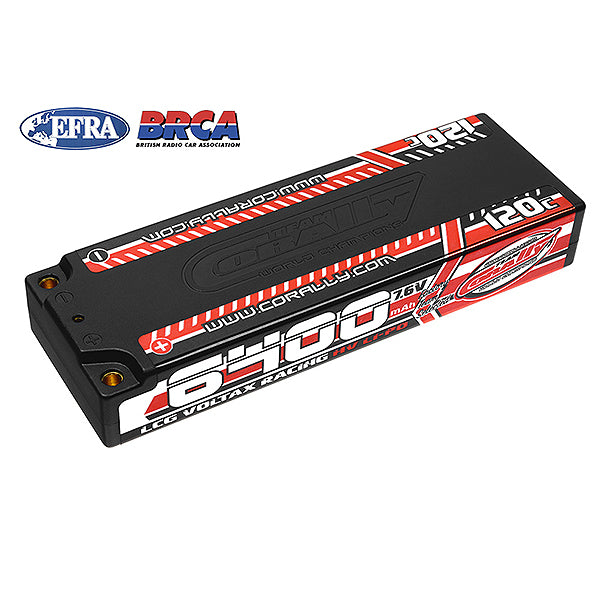 CORALLY - VOLTAX 120C LIPO HV BA
TTERY 6400 MAH 7.6V LCG STICK - C-49610