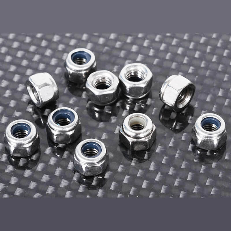 RC4WD - NYLOCK NUTS M4 (SILVER) - Z-S1265