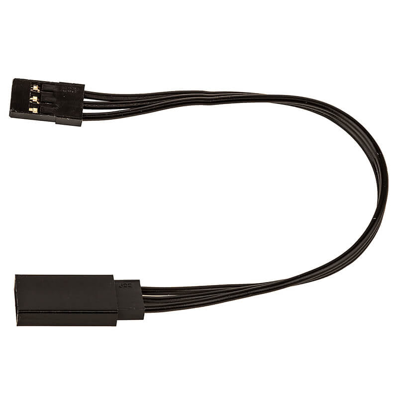 REEDY - 125mm SERVO EXTENSION
WIRE BLACK (4.92IN) - AS27164
