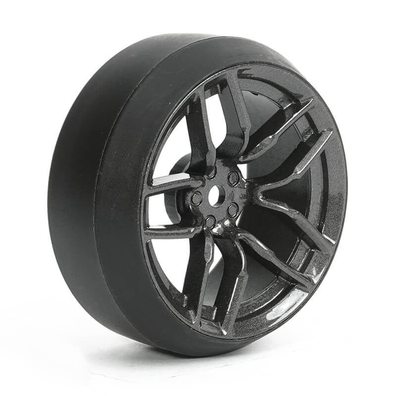 FASTRAX R/C PRODUCTS - FASTRAX 1/10 (4) DRIFT D3 TYRE
w/3MM 10-SPOKE WHEEL-GRAPHITE - FAST1356G-D33