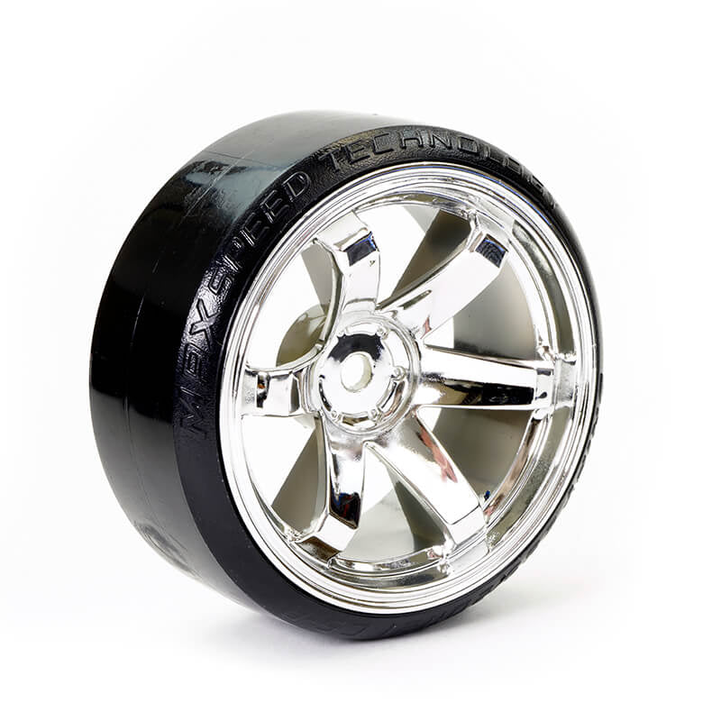 FASTRAX R/C PRODUCTS - FASTRAX 1/10 STREET/DRIFT TYRE
6-SPOKE WHEEL (6MM OFFSET) - FAST0086C