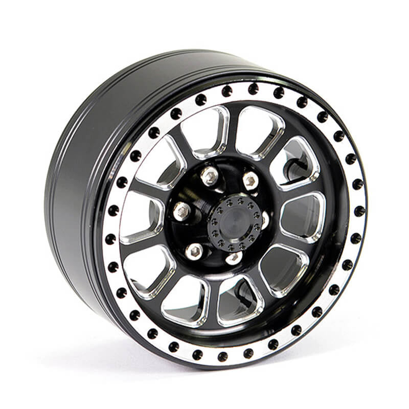 FASTRAX R/C PRODUCTS - FASTRAX ALUMINUM BEADLOCK TEN
1.9" WHEELS - BLACK (4PC) - FAST0141BK