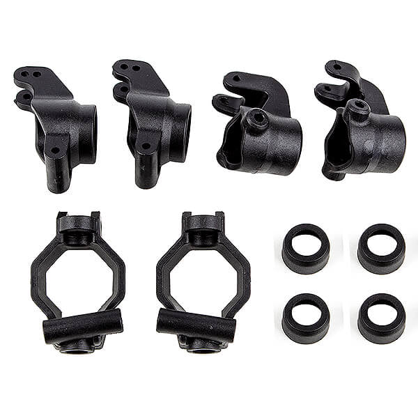 ASSOCIATED ELECTRICS - TEAM ASSOCIATED RIVAL MT8 CAST
ER BLOCKS, STEERING BLOCKS, RE - AS25915