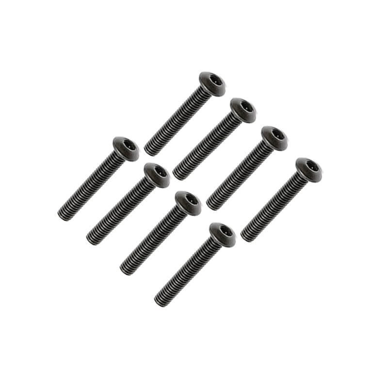FTX - BUTTON HEAD HEX SCREW M3 X
18MM (8PC) - FTX-SBH049