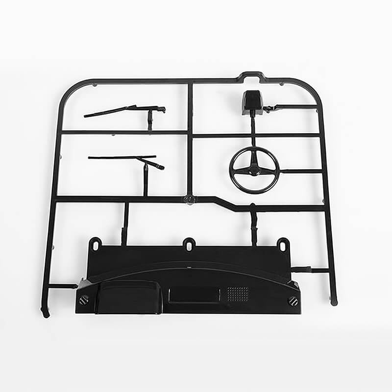RC4WD - MOJAVE II DASH & WIPER
PARTS TREE (BLACK) - Z-B0080