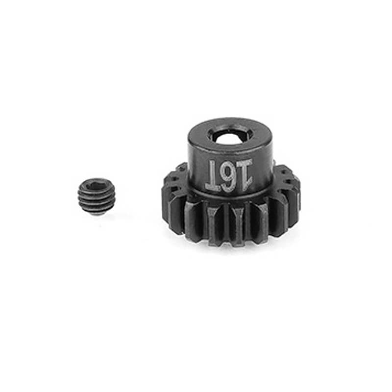 ASSOCIATED ELECTRICS - TEAM ASSOCIATED FT STEEL
PINION GEAR 16T MOD1 5MM SHAFT - AS81678