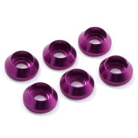 FASTRAX R/C PRODUCTS - M3 CAP WASHER PURPLE (6) - FAST143P