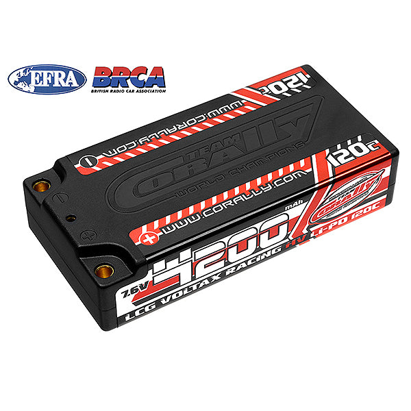 CORALLY - VOLTAX 120C LIPO HV BA
TTERY 4200 MAH 7.6V LCG SHORTY - C-49600