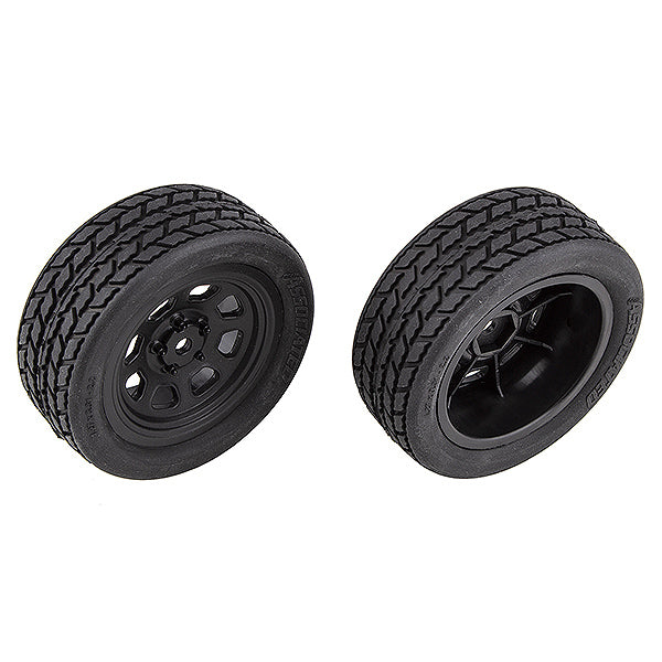 ASSOCIATED ELECTRICS - TEAM ASSOCIATED SR10 FRONT
WHEELS WITH STREET STOCK TYRES - AS71194