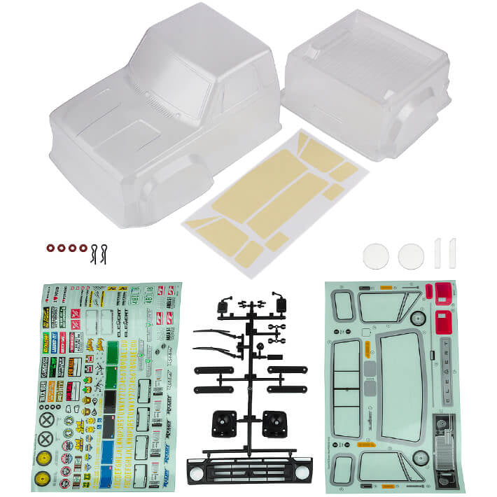 ELEMENT RC BY ASSOC. ELECTRICS - ELEMENT RC SENDERO BODY SET,
CLEAR - EL42120