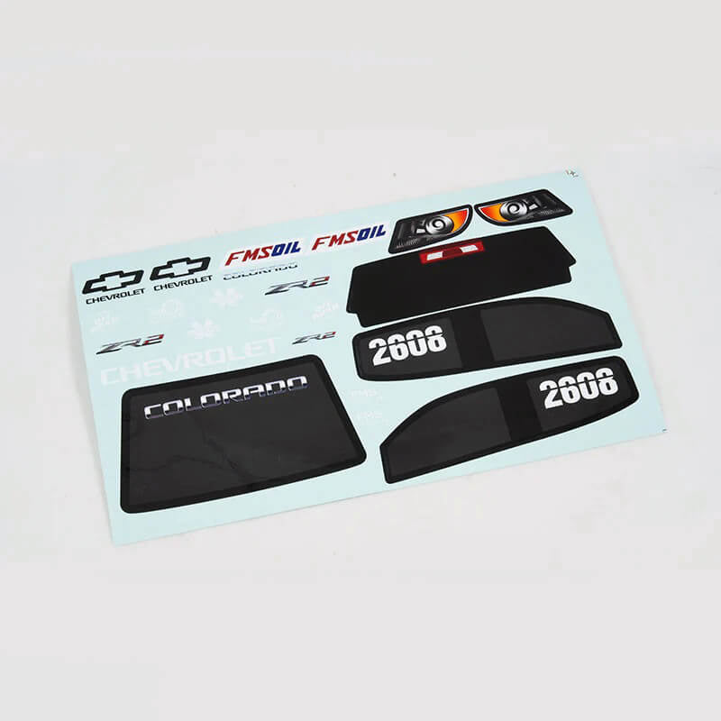 FMS/ROC HOBBY - FMS FMT10 11021RS DECAL SHEET
(RED/BLACK) - FMS-C3624