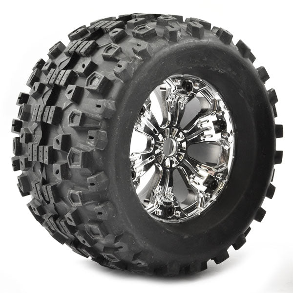 FASTRAX R/C PRODUCTS - FASTRAX 1:8 MT STINGER MOUNTED
6-SPOKE CHROME 1/2"OFFSET(PR) - FAST1170C