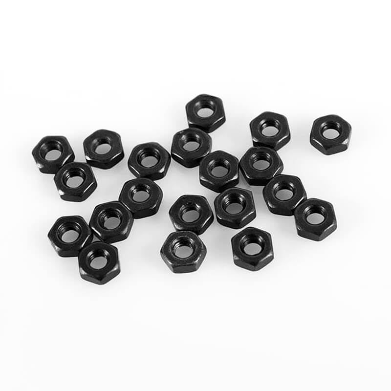 RC4WD - REGULAR M2.5 BLACK NUTS
(20) - Z-S0303