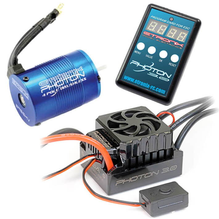 ETRONIX - PHOTON 3.0 50A ESC /
13.0R 2950KV MOTOR COMBO - ET0441
