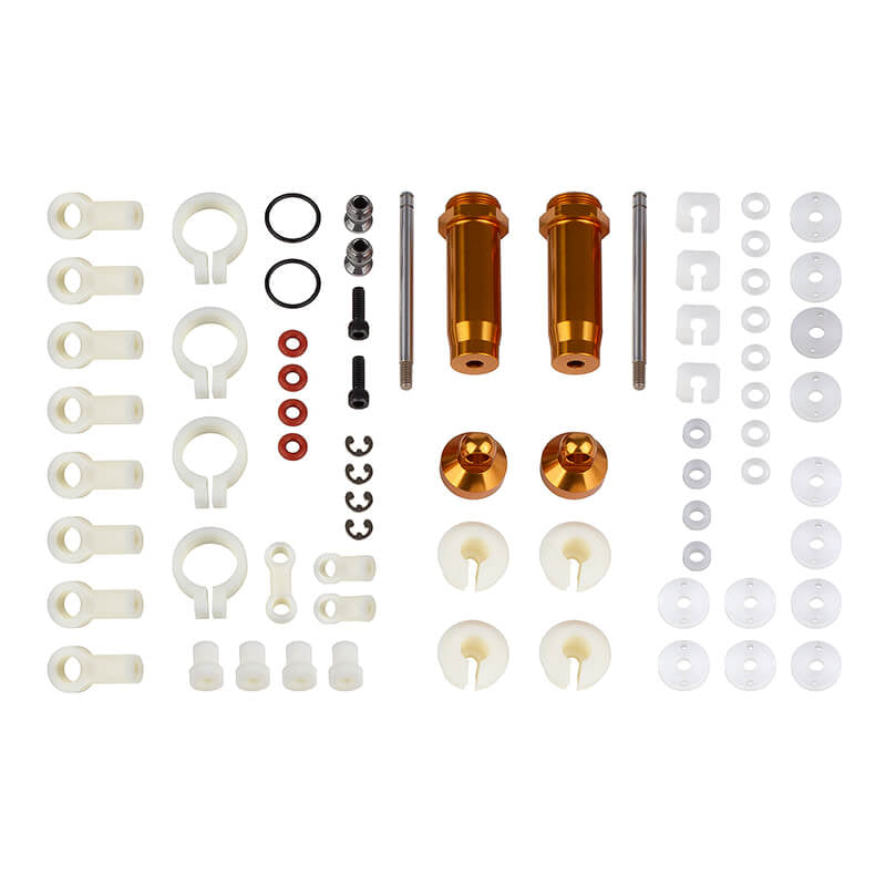 ASSOCIATED ELECTRICS - TEAM ASSOCIATED RC10T FRONT
SHOCK KIT 1.02 IN (PR) GOLD - AS6421