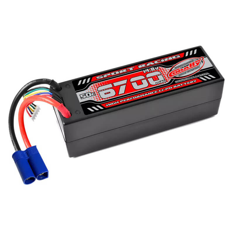 CORALLY - POWER RACING 50C LIPO
BATTERY 6700MAH 14.8V EC5 4S - C-49146-EC5