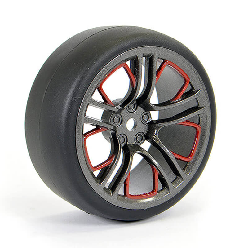 FASTRAX R/C PRODUCTS - FASTRAX 1/10 (4) DRIFT D1 TYRE
w/3MM 10-SPOKE WHEEL-GRAPHITE - FAST1352G-D13