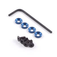 FASTRAX R/C PRODUCTS - FASTRAX M3 ENGINE MOUNTING SET
W/F.H.SCREWS & WASHERS - BLUE - FAST147