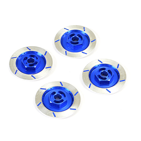 FASTRAX R/C PRODUCTS - FASTRAX ALUMINIUM DISC BRAKE
w/WHEEL HEX (4pc) - BLUE - FAST2216AB