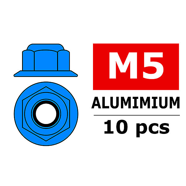CORALLY - TEAM ALUMINIUM NYLSTO
P NUT M5 FLANGED BLUE 10 P - C-3107-50-4