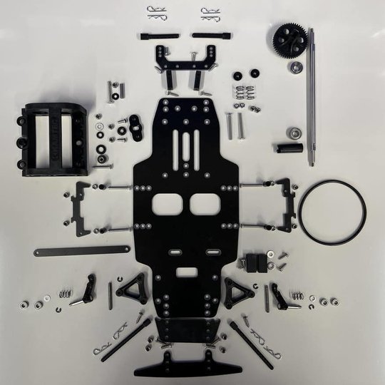 KAMTEC - GT12 1/12 Mini Racer RC Circuit Rolling Chassis Kit (Assembled) w/Body, Wheels & Tyres