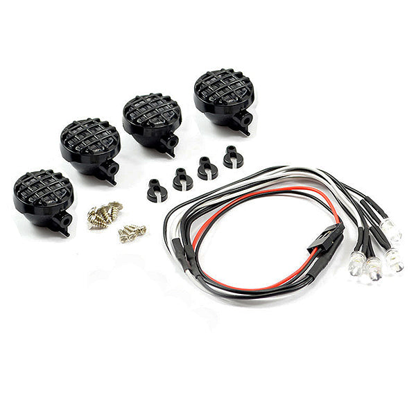 FASTRAX R/C PRODUCTS - FASTRAX LIGHT SET w/LED,LENSES
WIRE CONNECTOR 4PC - ROUND - FAST2341