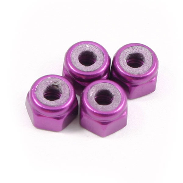FASTRAX R/C PRODUCTS - FASTRAX M3 PURPLE LOCKNUTS
(4PCS) - FASTM3P
