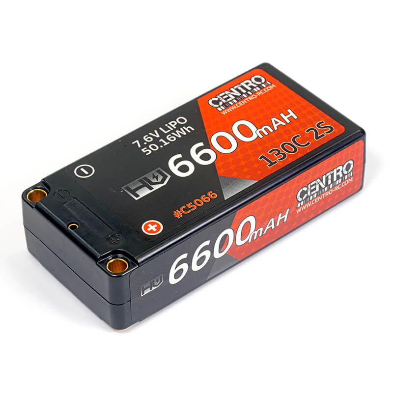 CENTRO - HV 2S 6600MAH 7.6V 130C
HARDCASE SHORTY LIPO BATTERY - C5066