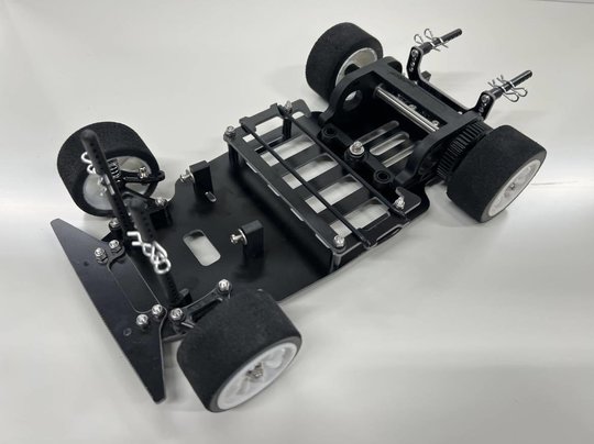 KAMTEC - GT12 1/12 Mini Racer RC Circuit Rolling Chassis Kit (Assembled) w/Body, Wheels & Tyres