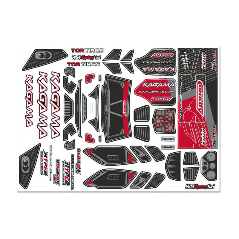 CORALLY - TEAM BODY DECAL SHEET
KAGAMA RED 1PC - C-00180-981-4