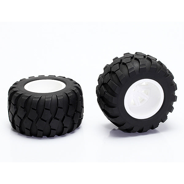 CEN RACING - CEN WHEEL & TIRE GLUED (WHITE) - CEN-CQ0505