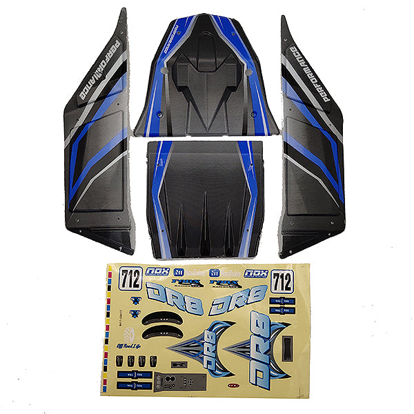 FTX - DR8 BODY+DECAL(BLUE) - FTX9580B