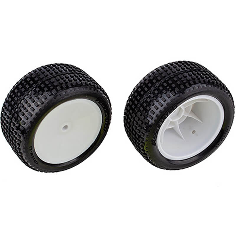 ASSOCIATED ELECTRICS - ASSOCIATED RB10 RTR REAR
WHEELS & TYRES MOUNTED - AS72019